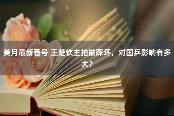 美月最新番号 王楚钦主拍被踩坏，对国乒影响有多大？